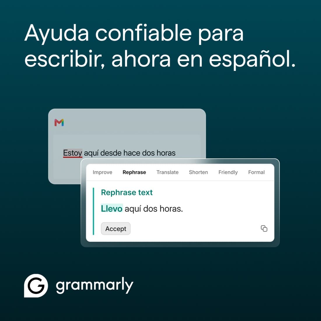 Grammarly · Before and After ad