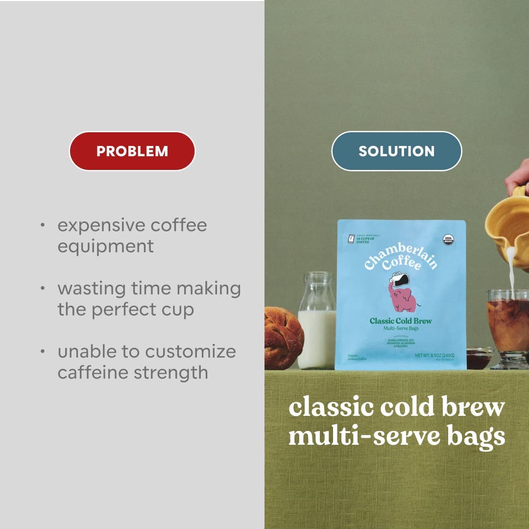 Chamberlain Coffee · Before and After ad