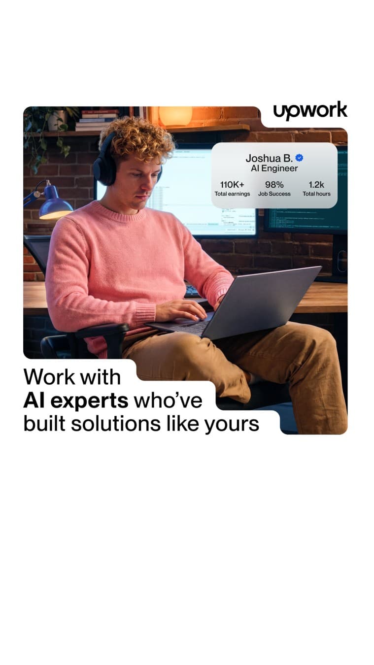 Upwork · Lifestyle Image ad