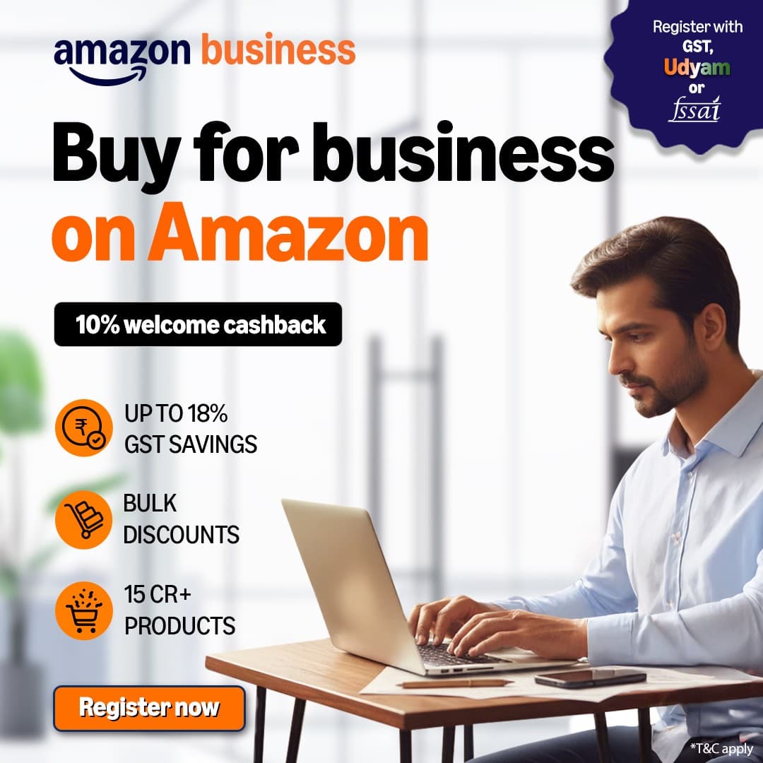 Amazon Business India · Offer-First Banner ad
