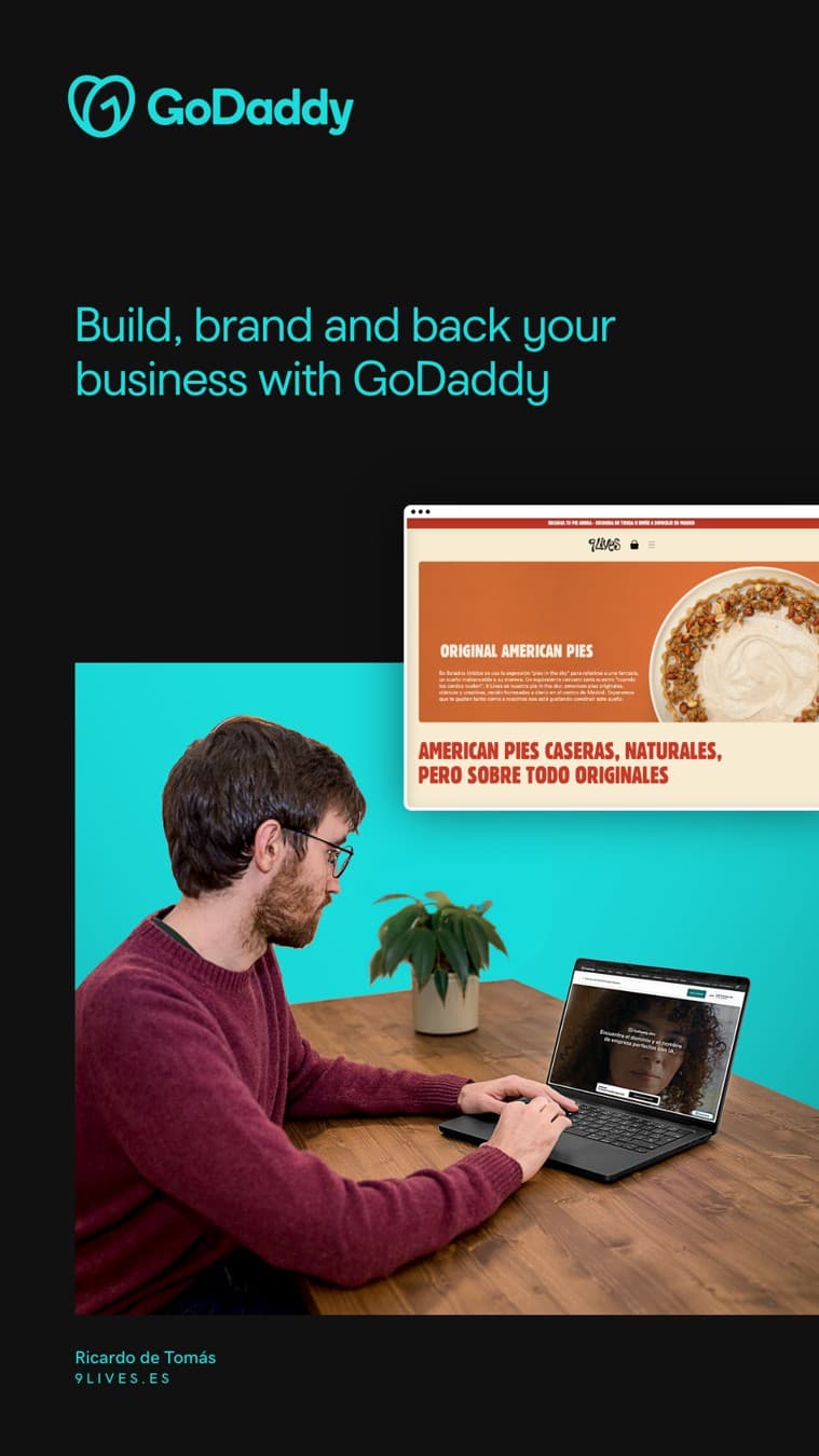 GoDaddy · Lifestyle Image ad