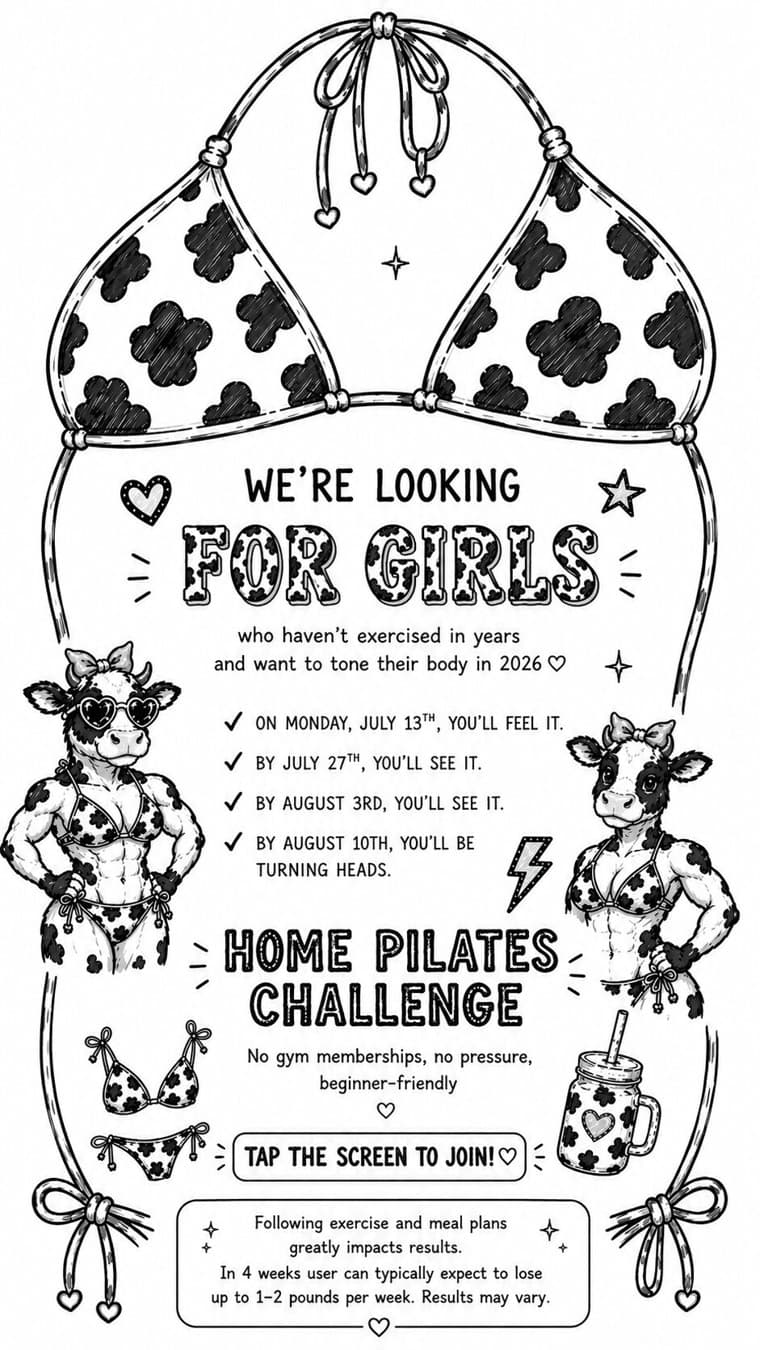 Lessie Fitness · Hand-Drawn ad