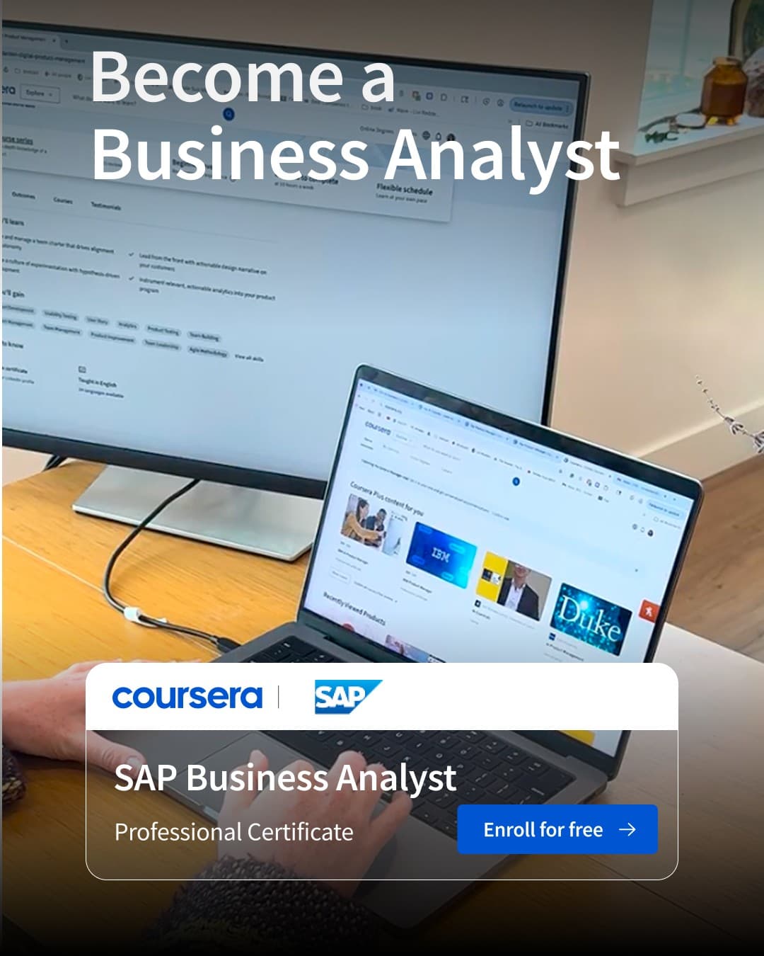 Coursera · Lifestyle Image ad