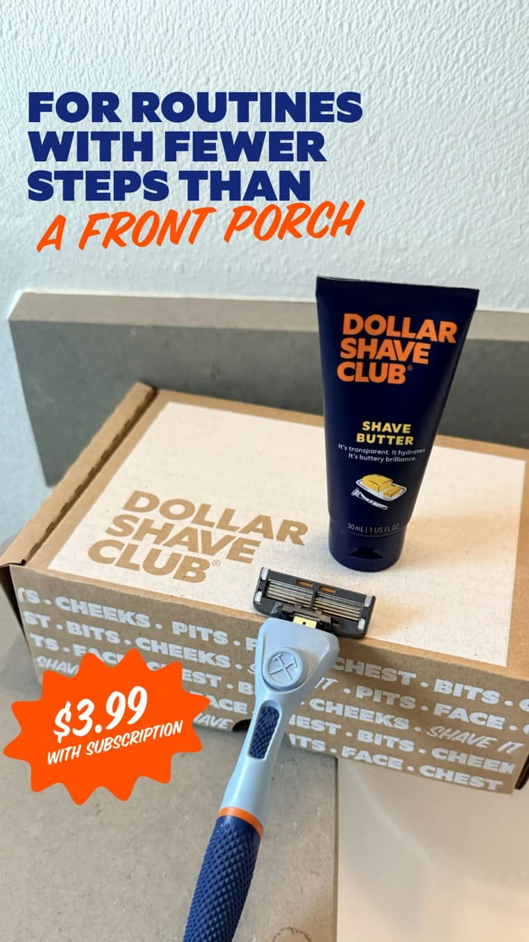 Dollar Shave Club · Flatlay ad