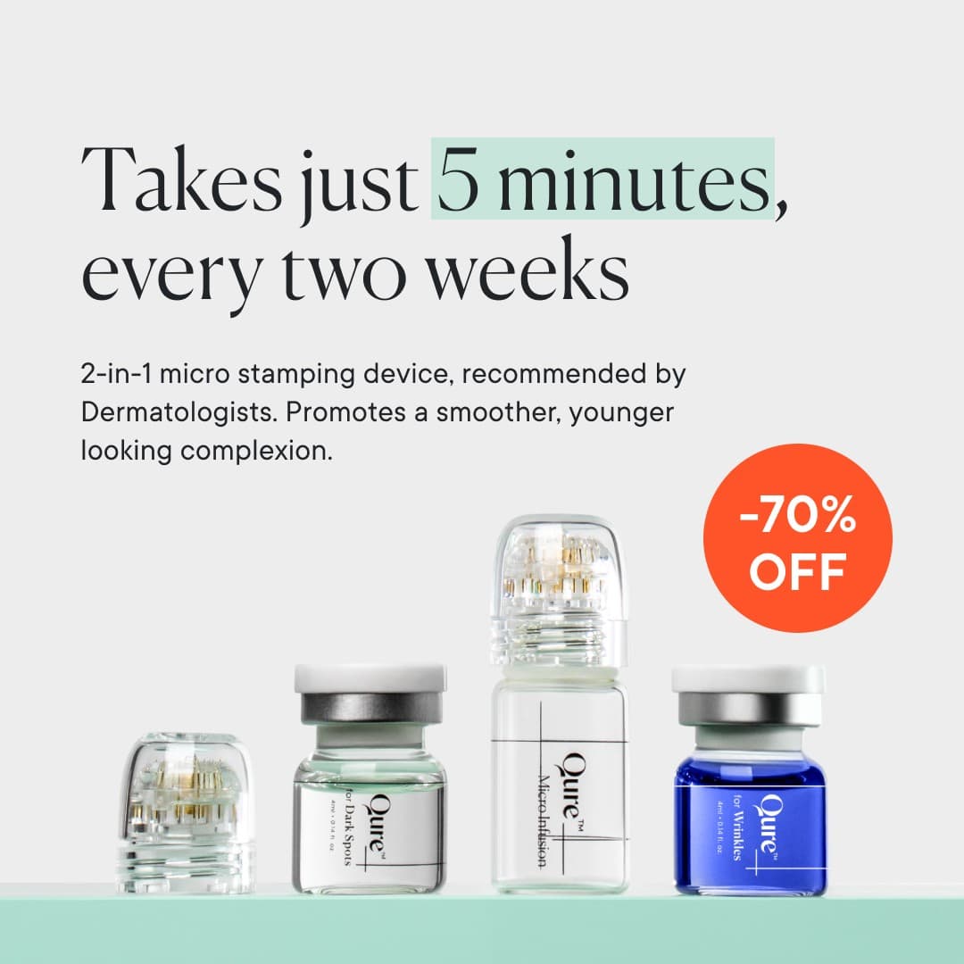 Qure Skincare · Offer-First Banner ad