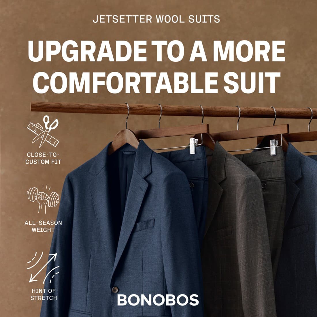 Bonobos · Feature Benefit Pointout ad