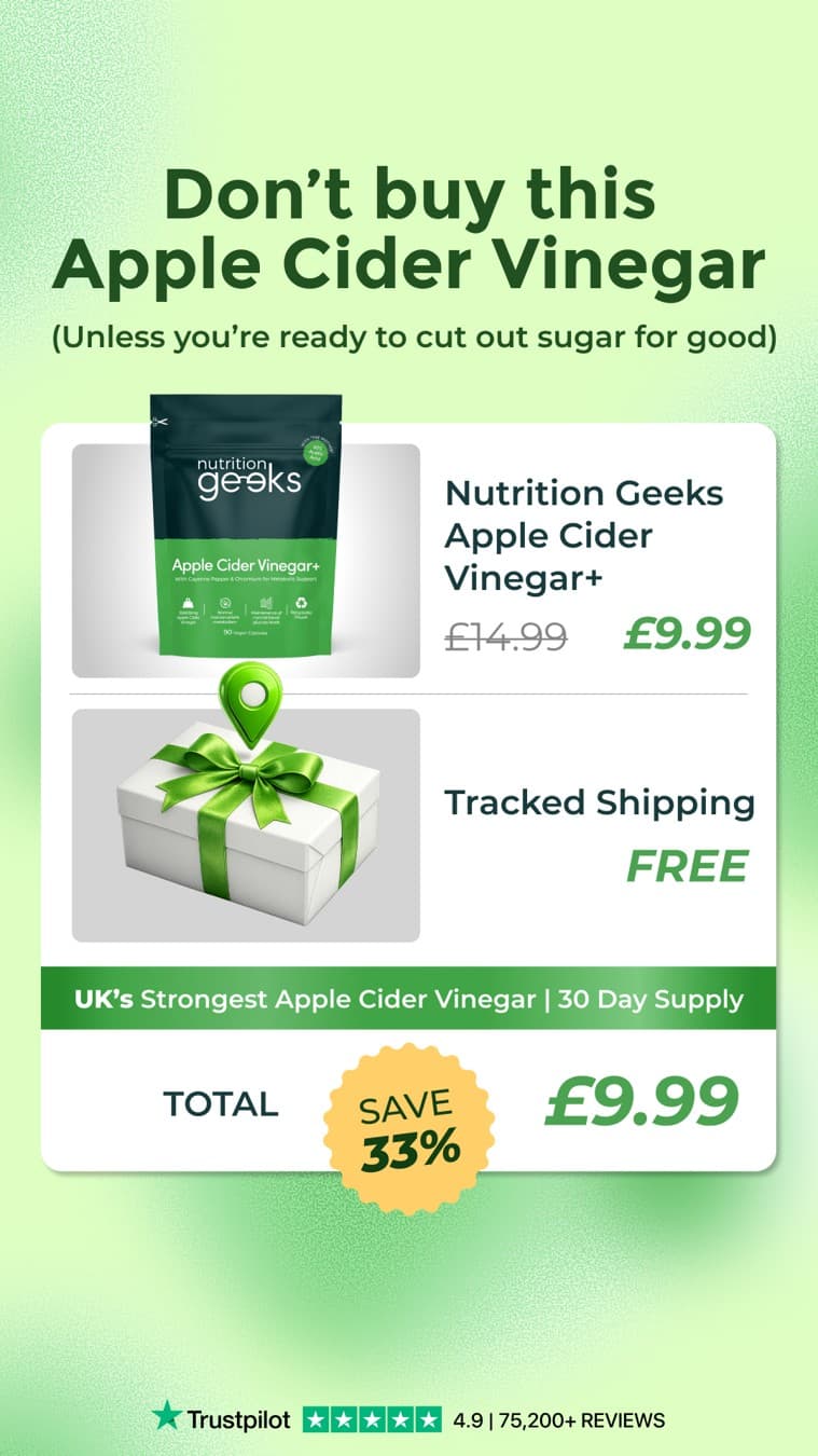 Nutrition Geeks · Offer-First Banner ad