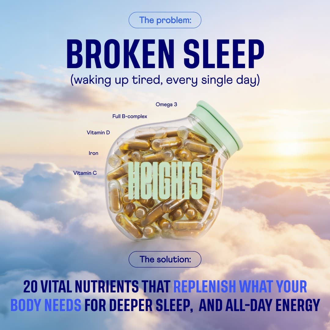 Your Heights · Feature Benefit Pointout ad