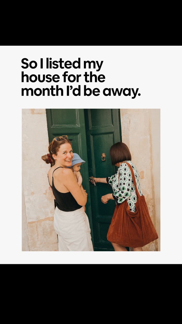 Airbnb · UGC Overlay ad