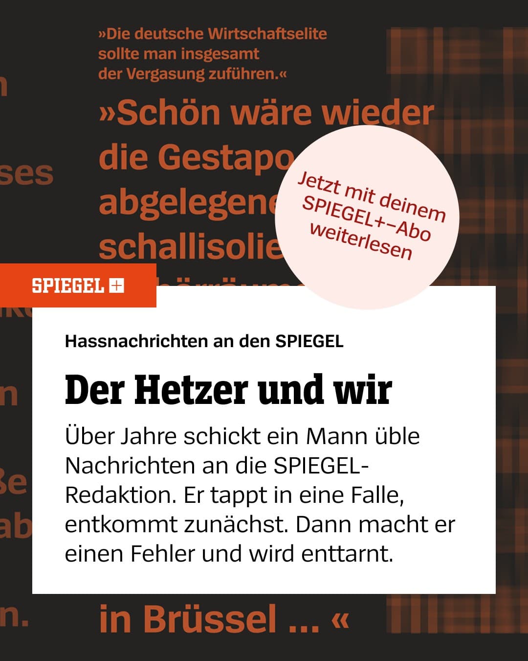DER SPIEGEL · Press ad