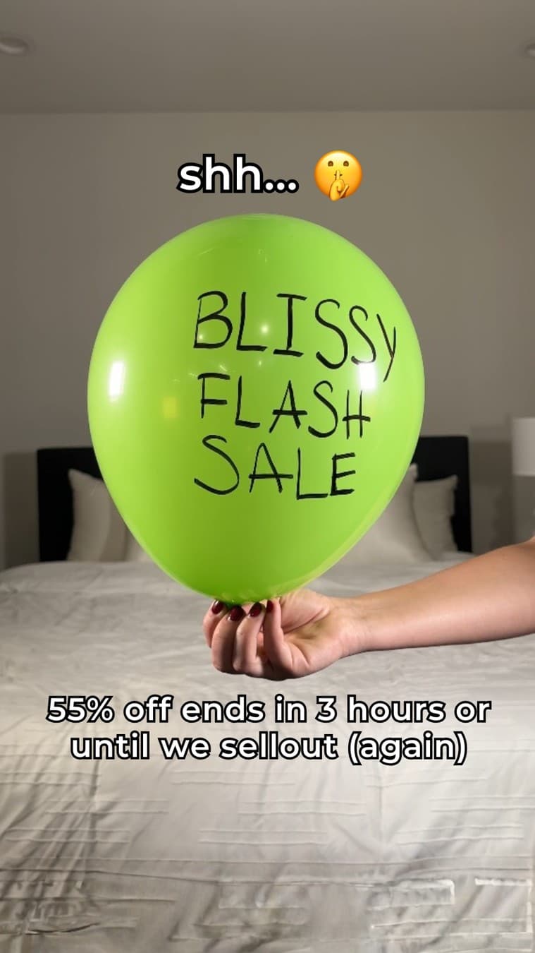 Blissy · UGC Overlay ad