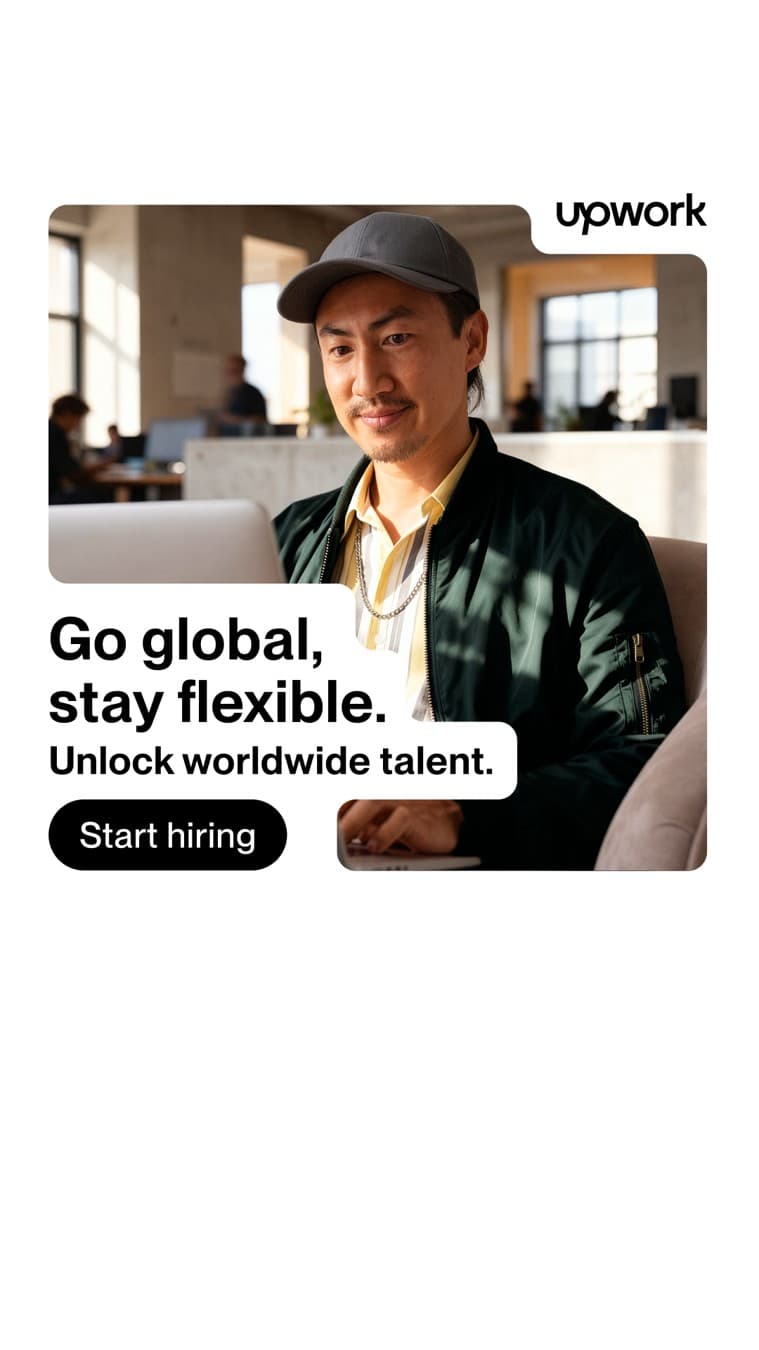 Upwork · Lifestyle Image ad