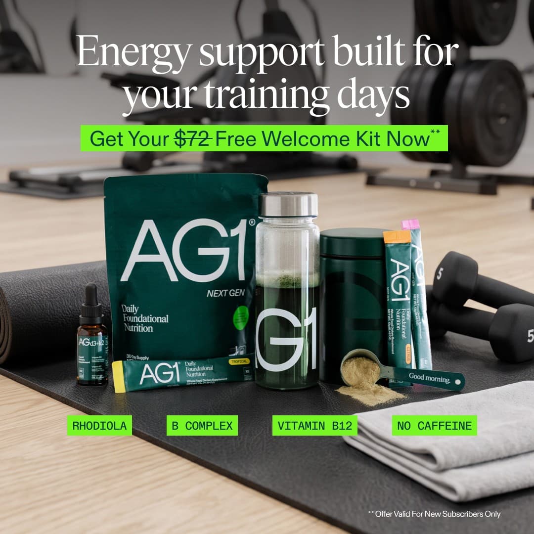 AG1 by Athletic Greens · Offer-First Banner ad
