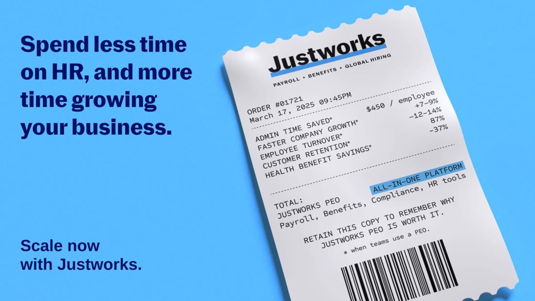 Justworks · Document Mockup ad