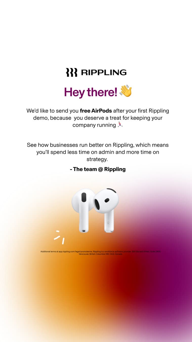 Rippling · Letter ad