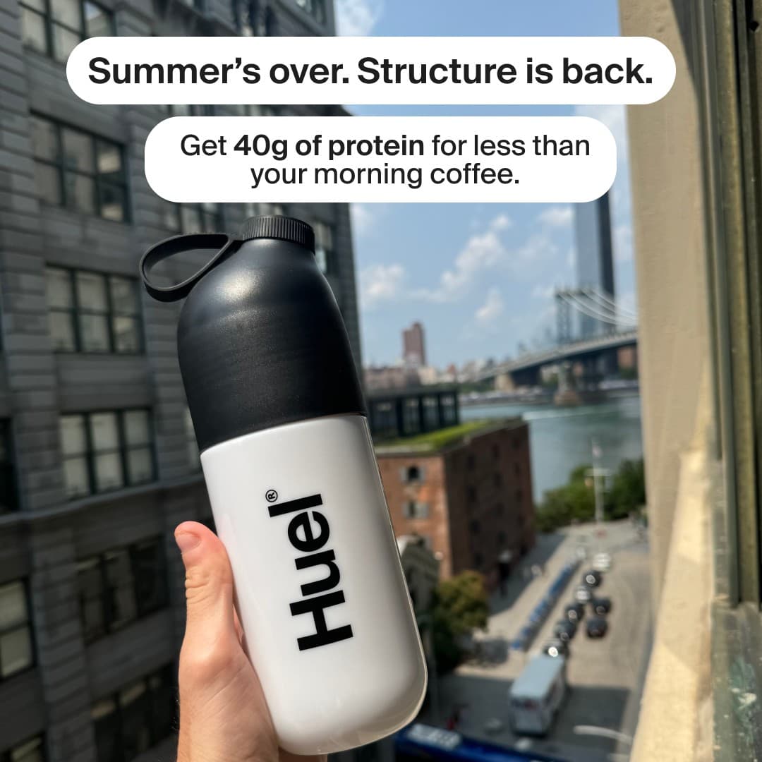 Huel · UGC Overlay ad
