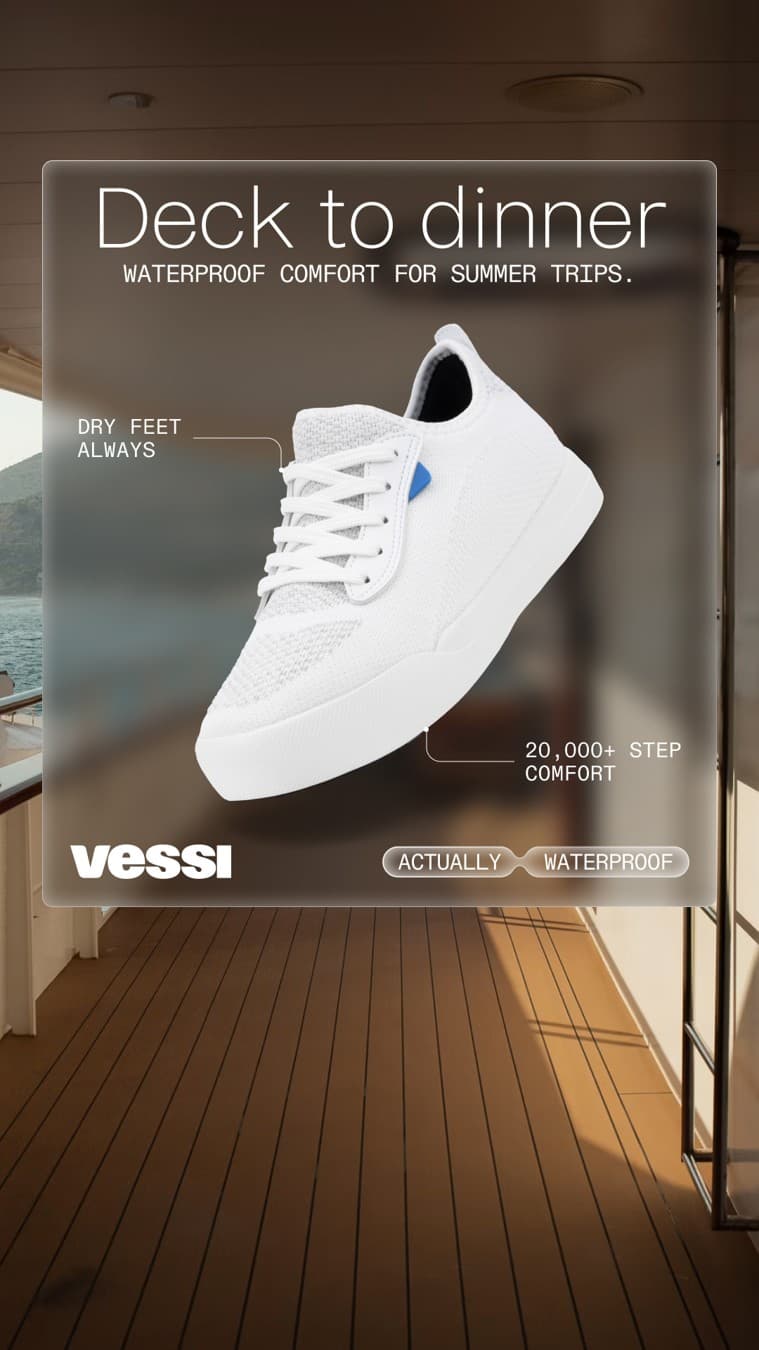 Vessi · Feature Benefit Pointout ad