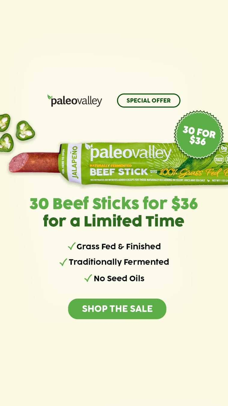 Paleovalley · Offer-First Banner ad