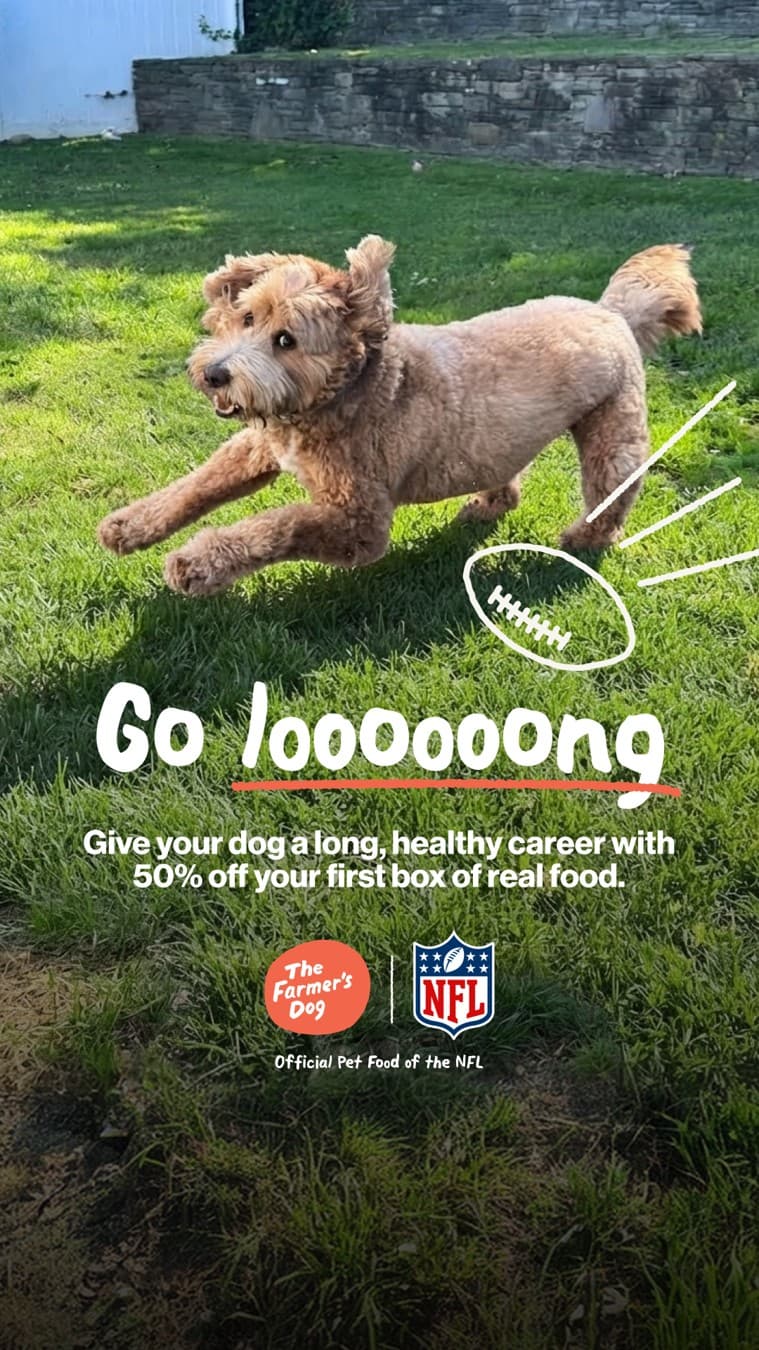 The Farmer's Dog · UGC Overlay ad