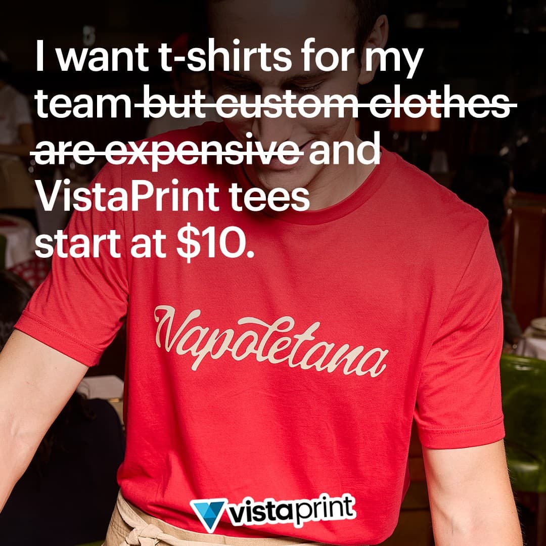 VistaPrint · UGC Overlay ad