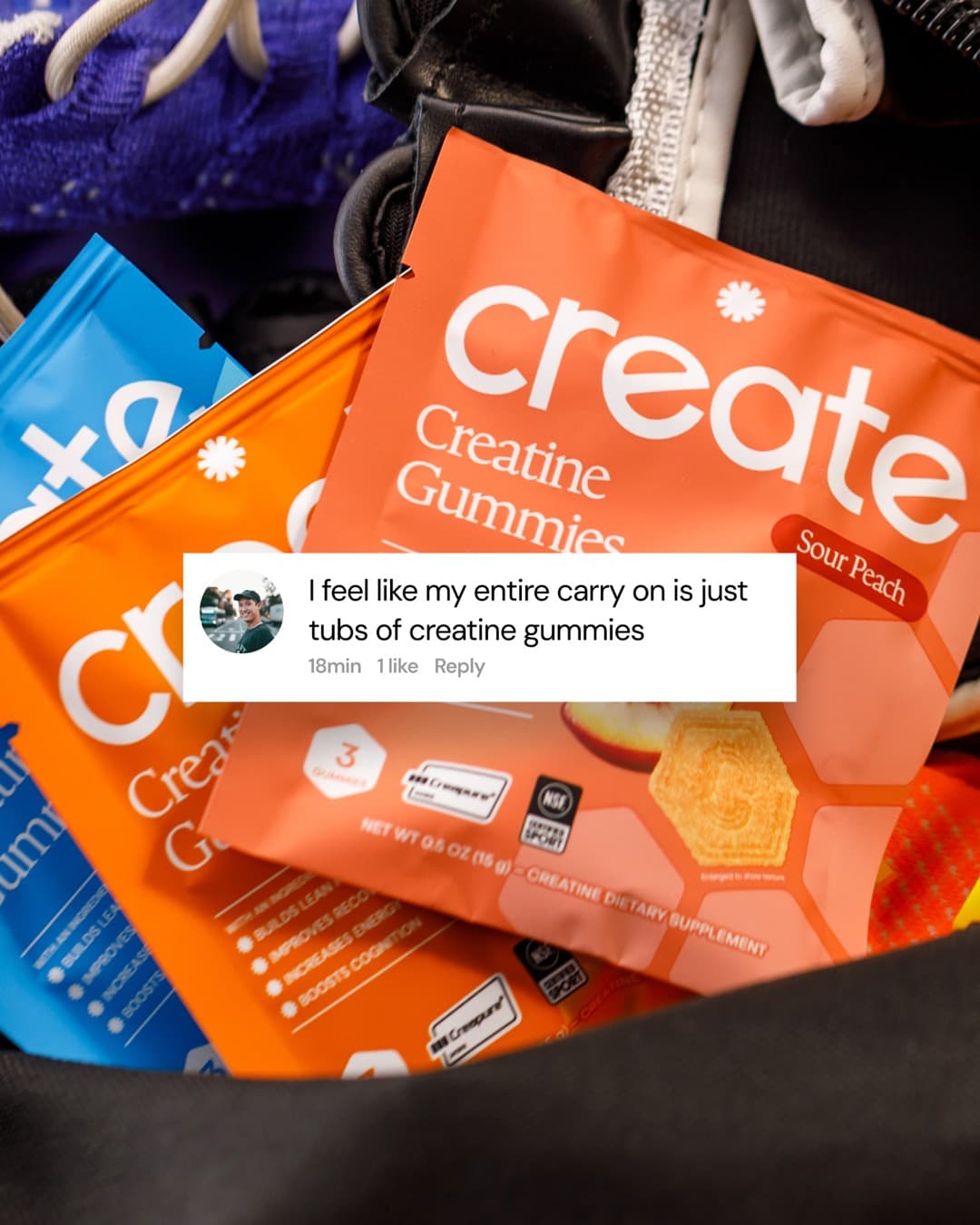Create Wellness · Social Comments ad