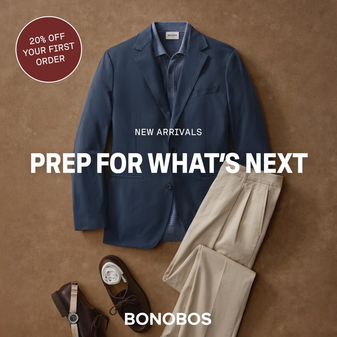 Bonobos · Flatlay ad
