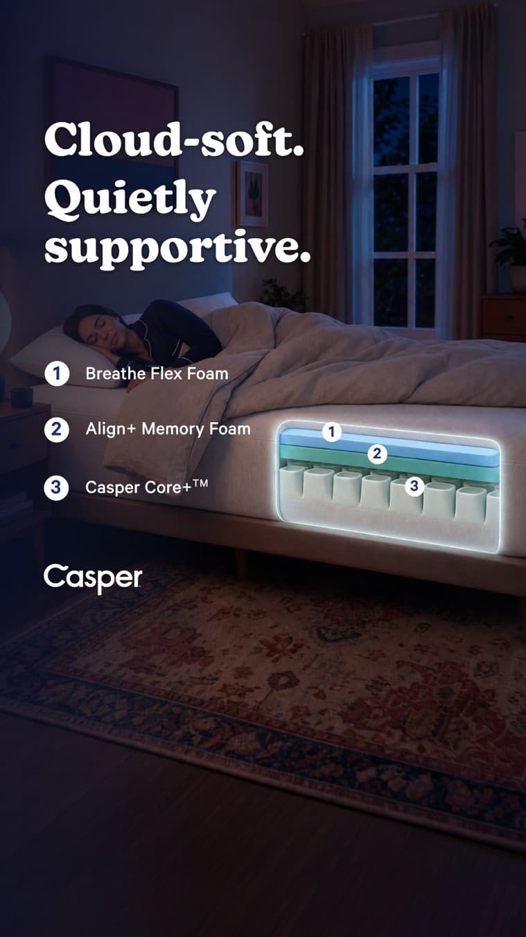 Casper · Feature Benefit Pointout ad
