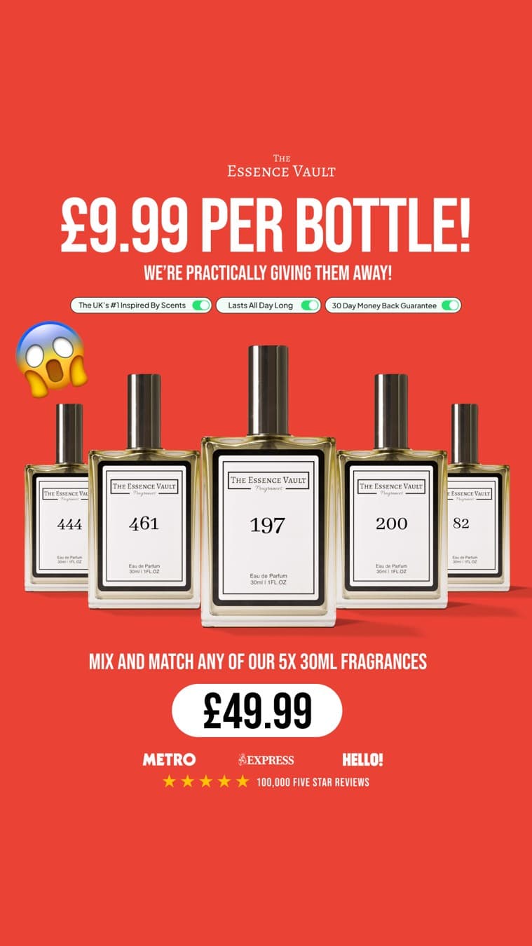 The Essence Vault · Offer-First Banner ad