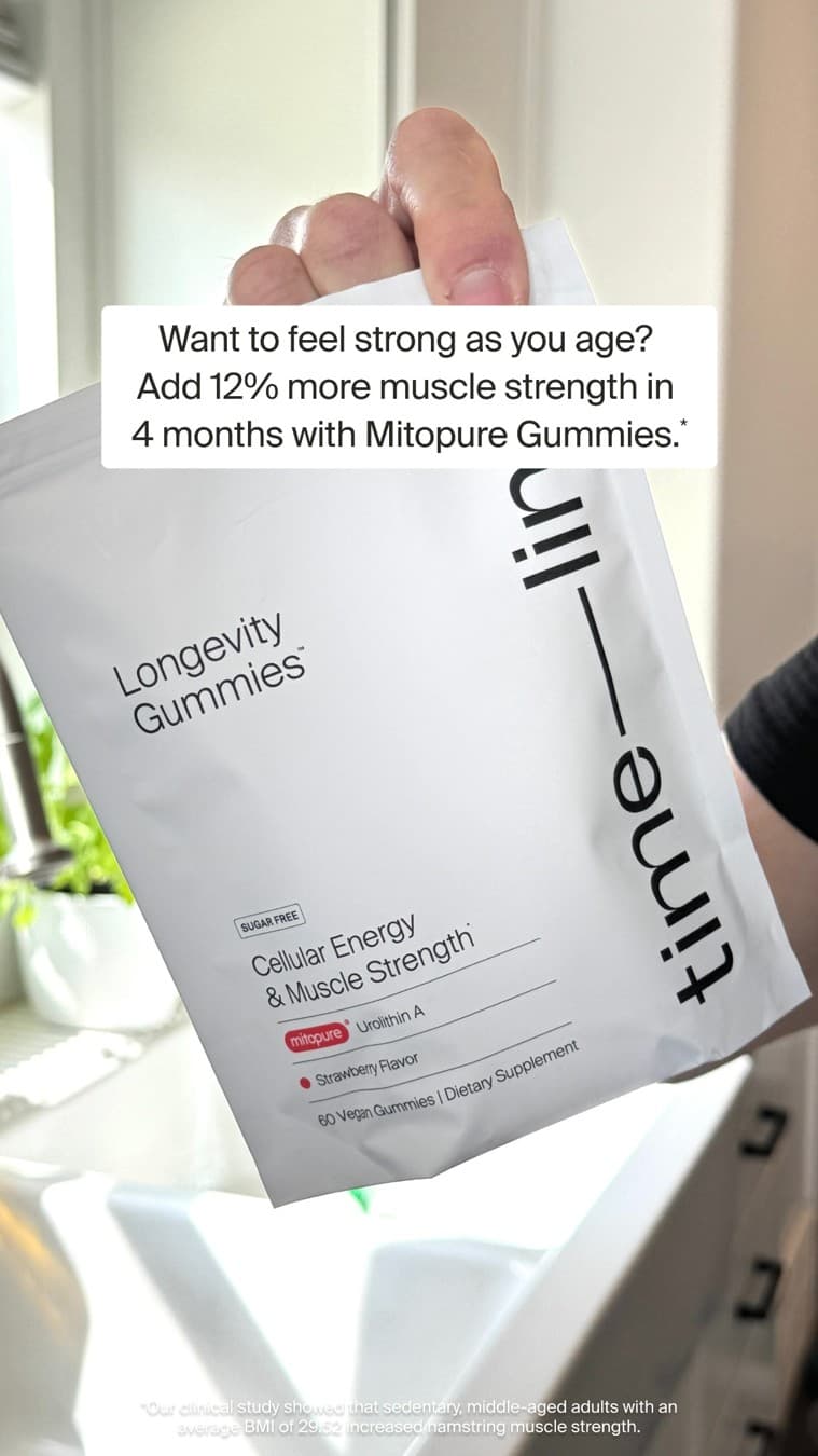 Timeline Longevity · UGC Overlay ad