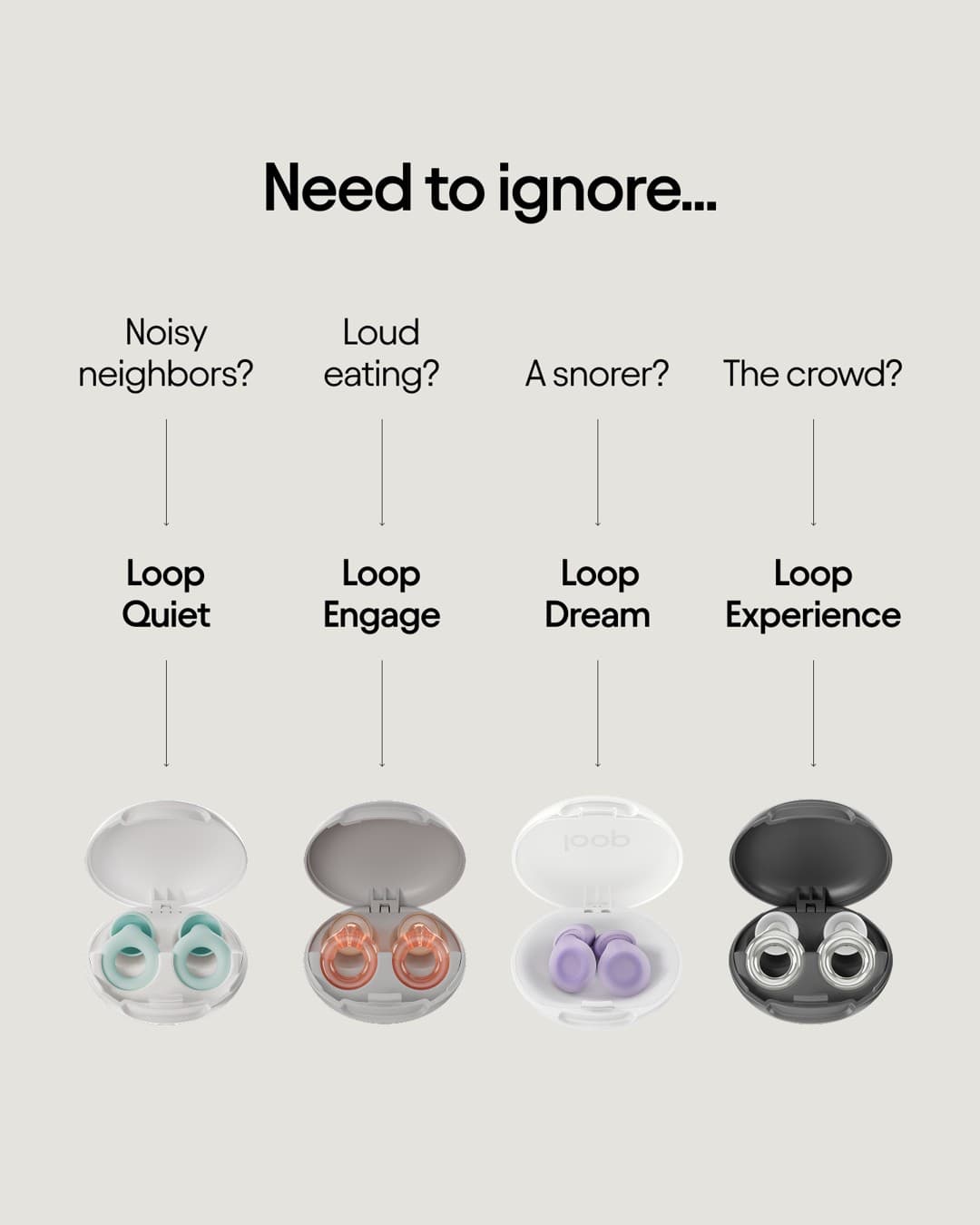 Loop · Feature Benefit Pointout ad