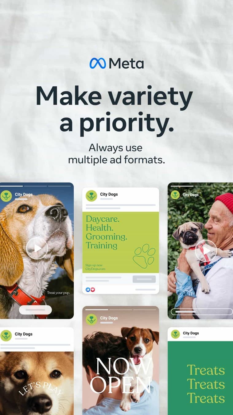 Meta for Business · Collage ad