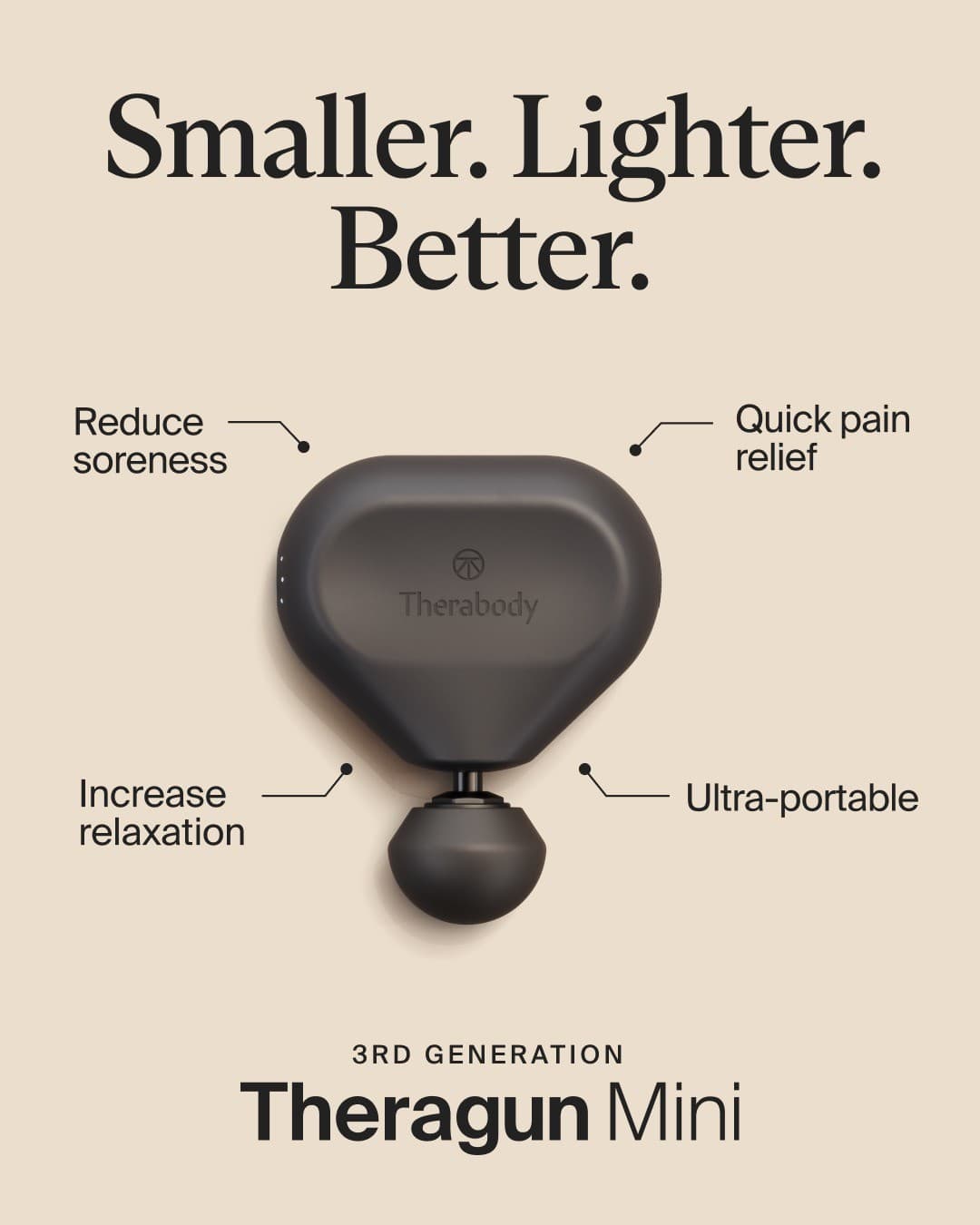 Therabody · Feature Benefit Pointout ad
