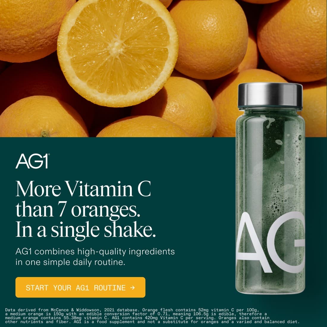 AG1 by Athletic Greens · Product Image ad