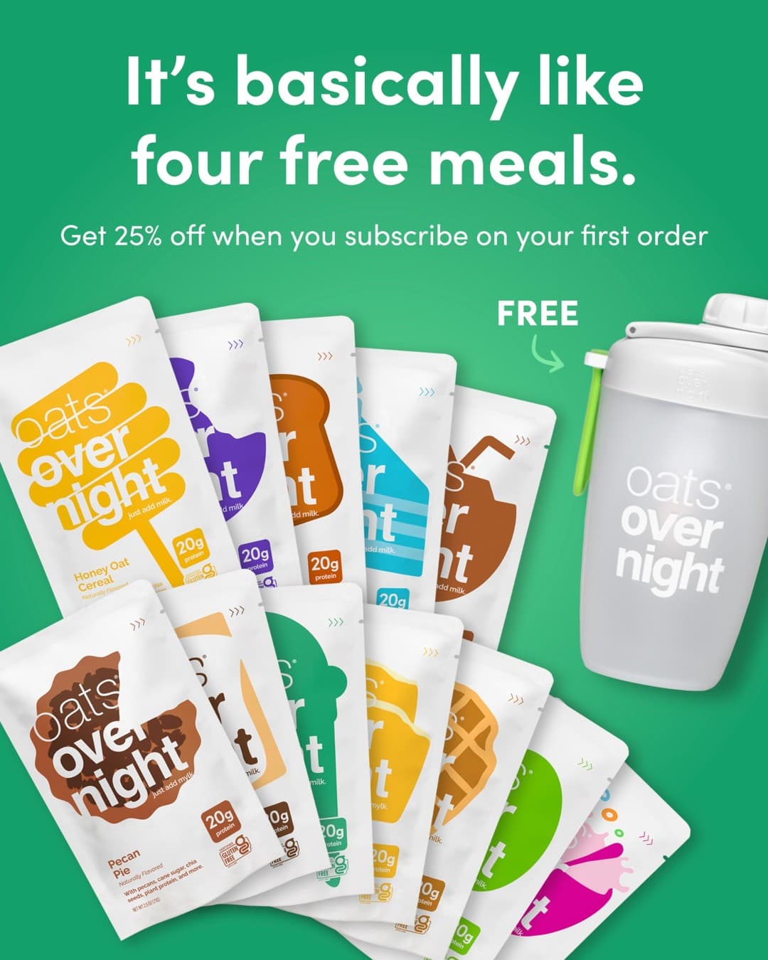 Oats Overnight · Offer-First Banner ad
