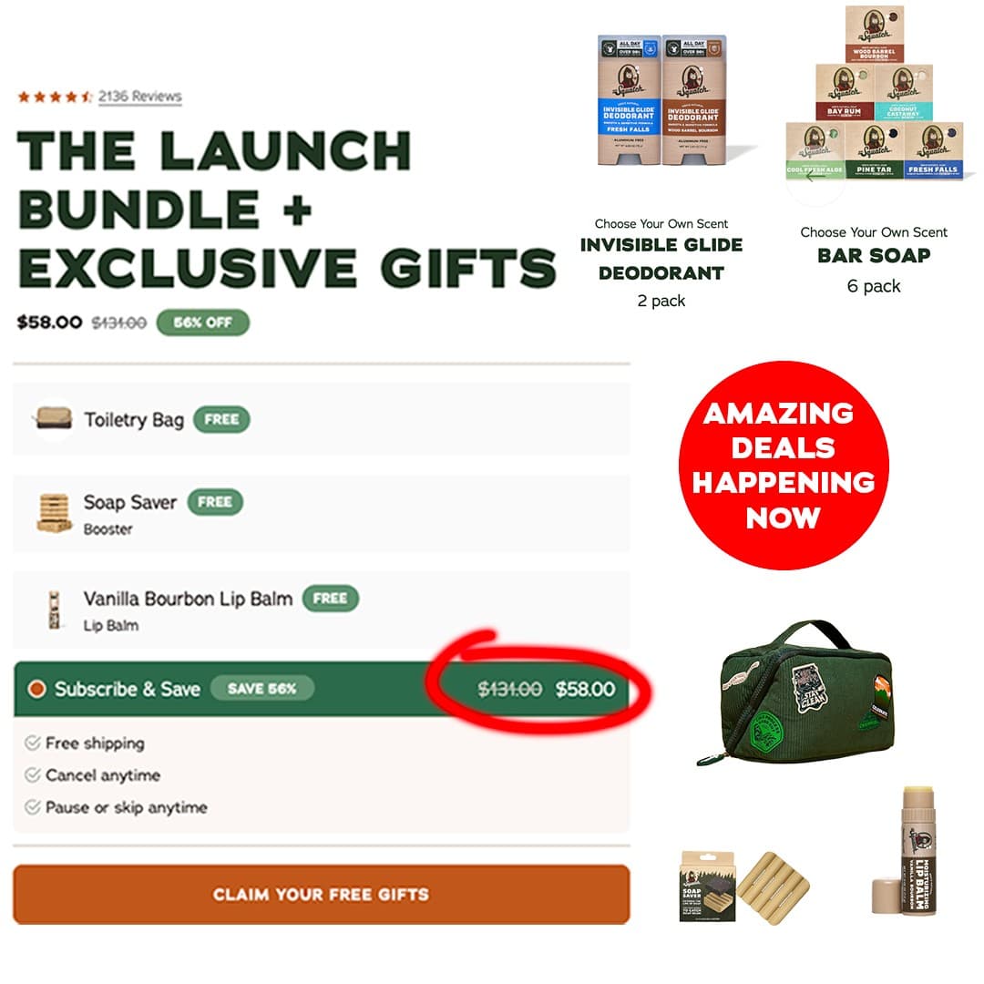 Dr. Squatch · Offer-First Banner ad