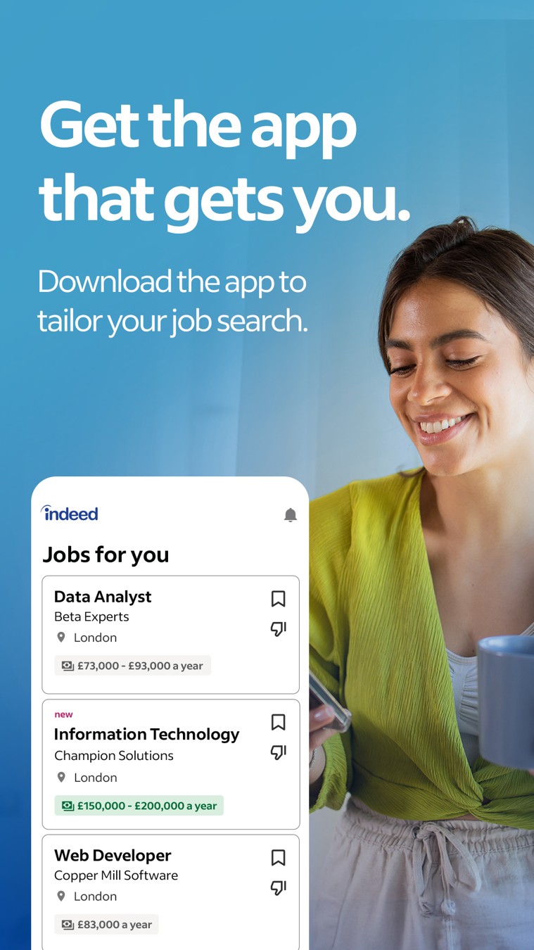 Indeed · Native Search ad