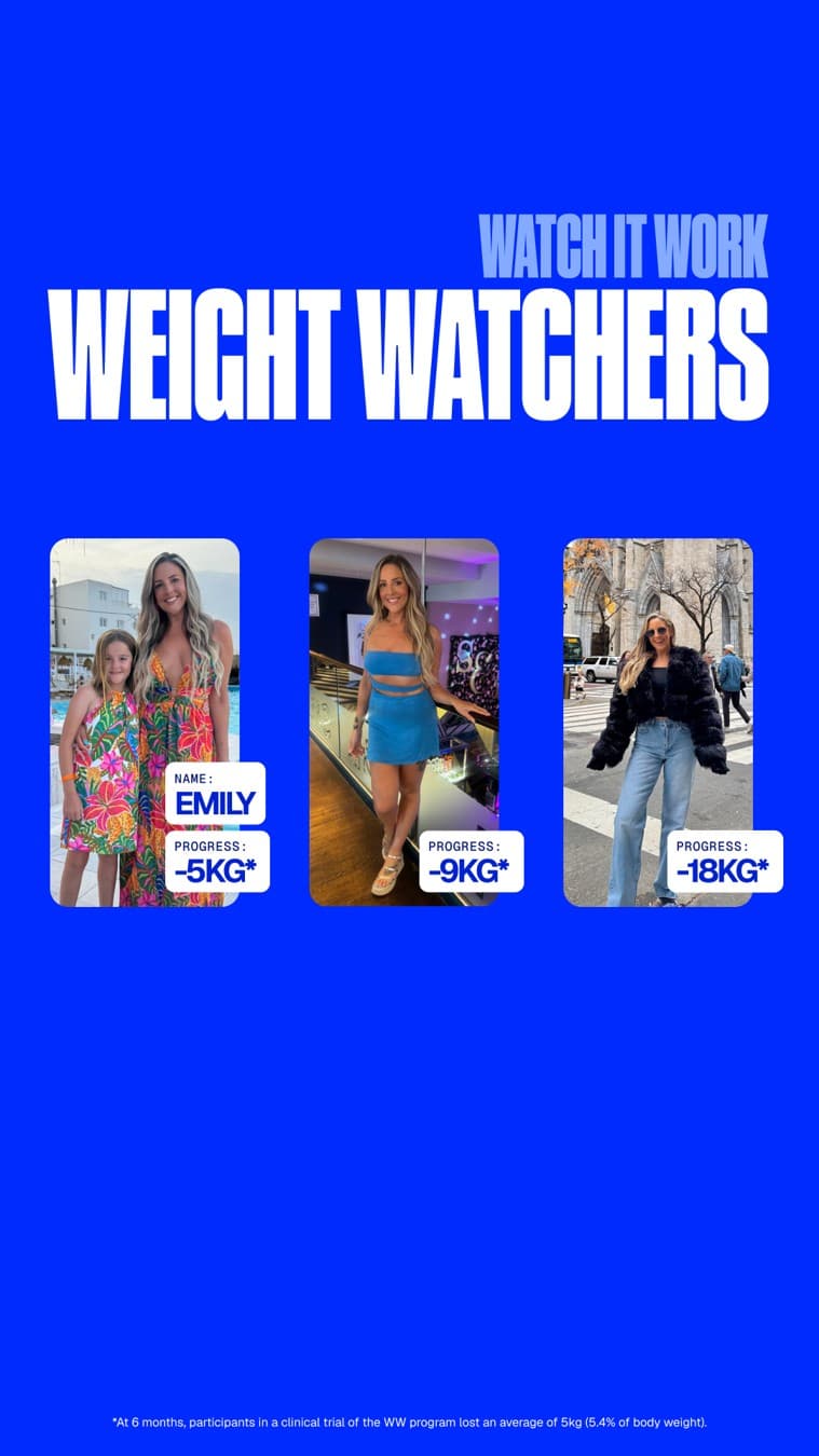 WeightWatchers · Social Proof Mashup ad