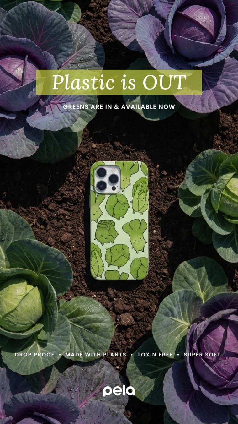 Pela Case · Flatlay ad