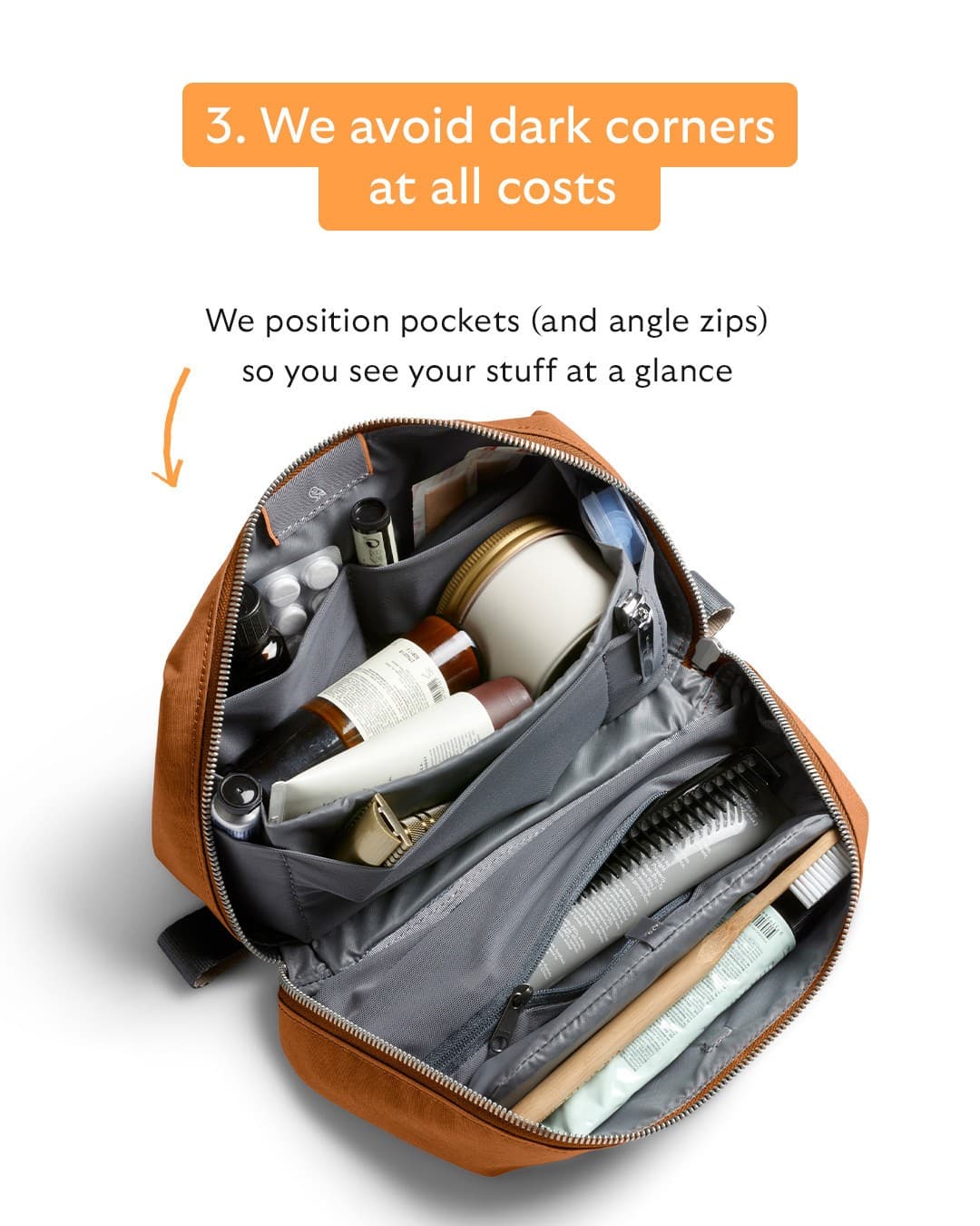 Bellroy · Feature Benefit Pointout ad