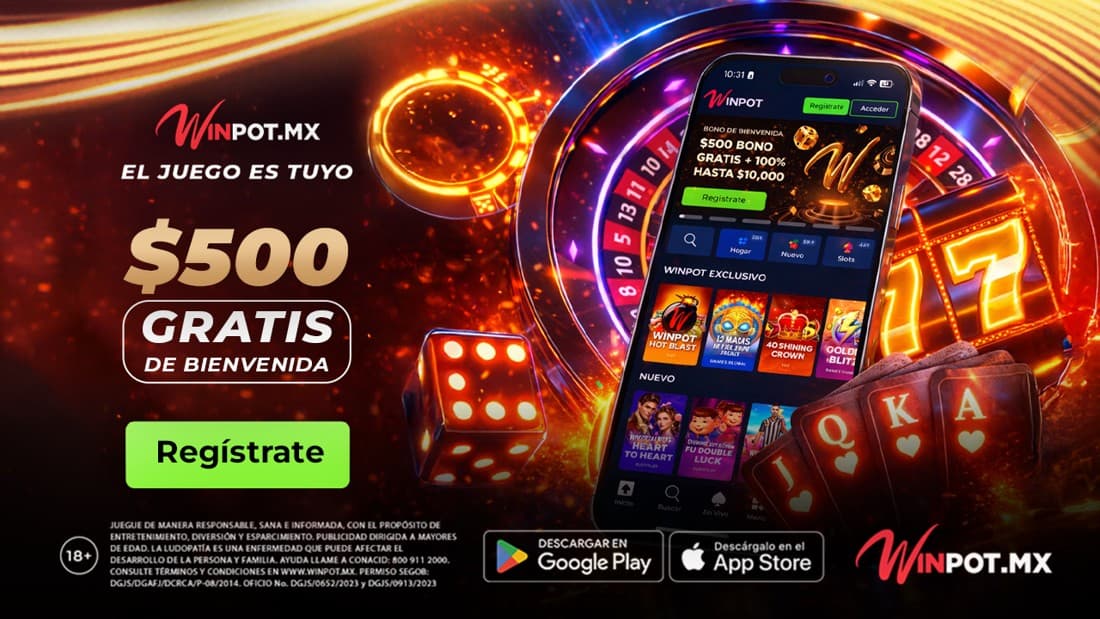 Winpot.mx · Offer-First Banner ad