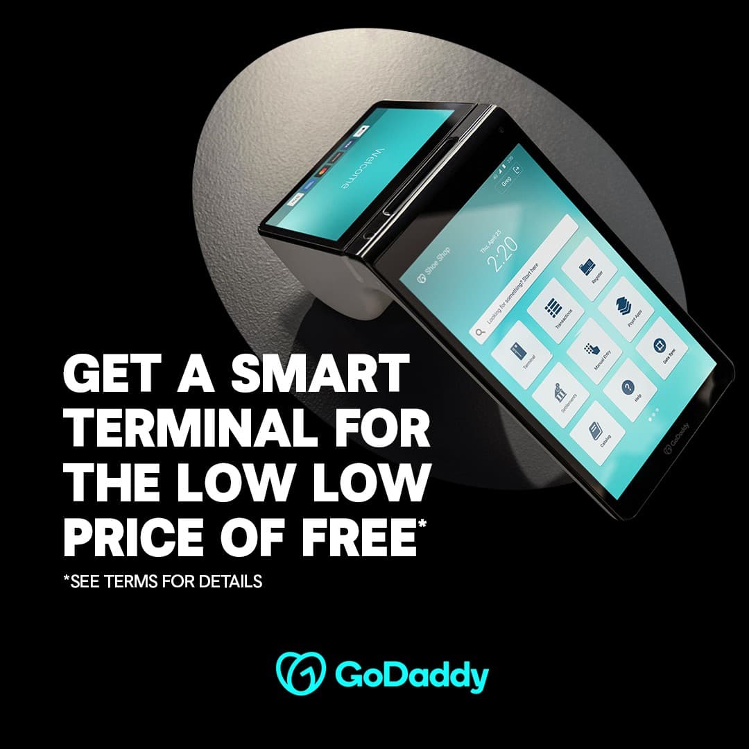 GoDaddy · Offer-First Banner ad