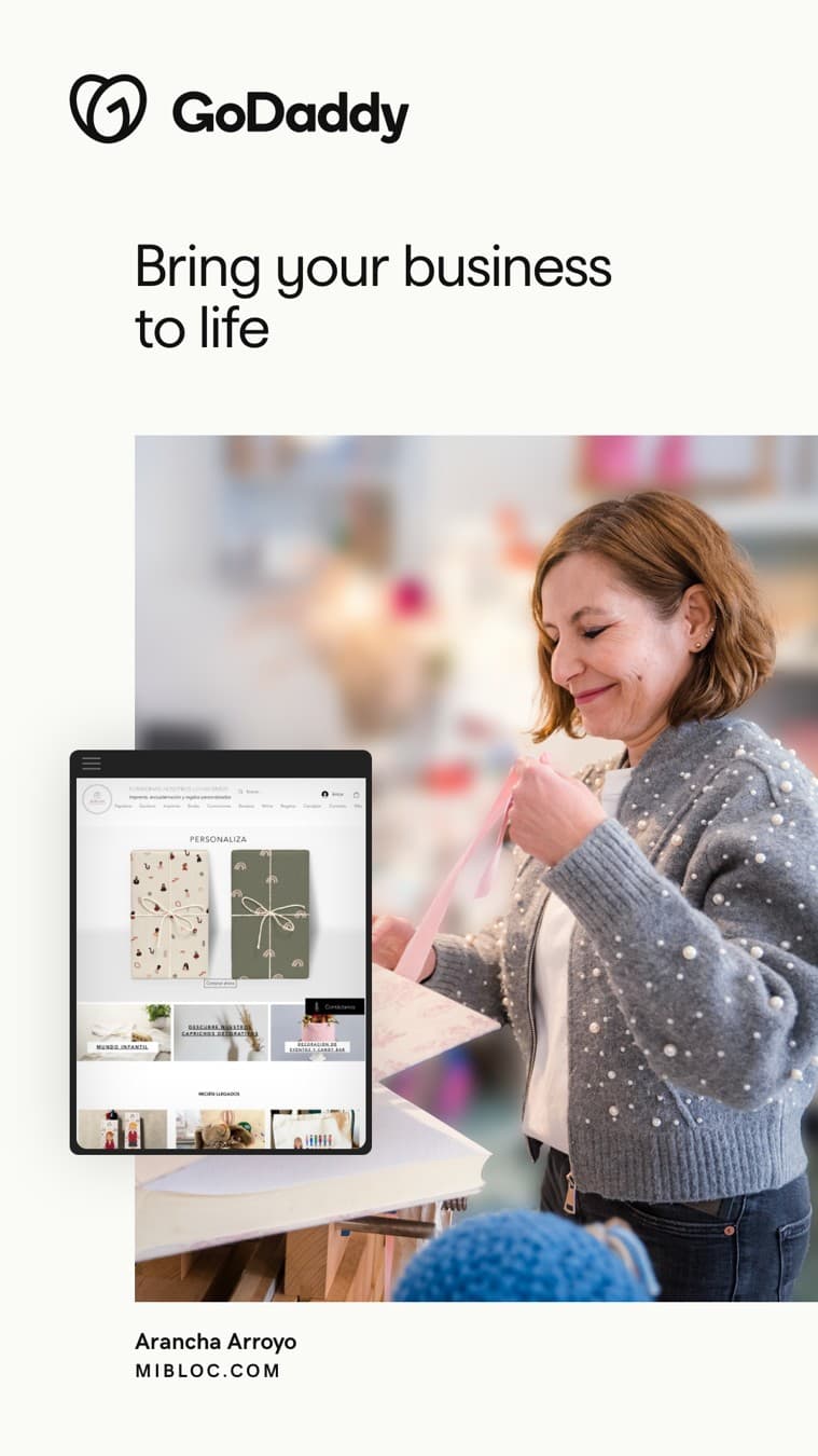 GoDaddy · Lifestyle Image ad