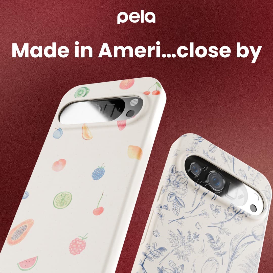 Pela Case · Flatlay ad