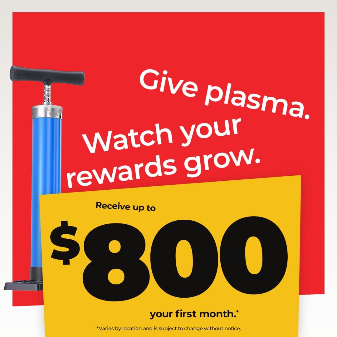 CSL Plasma · Offer-First Banner ad