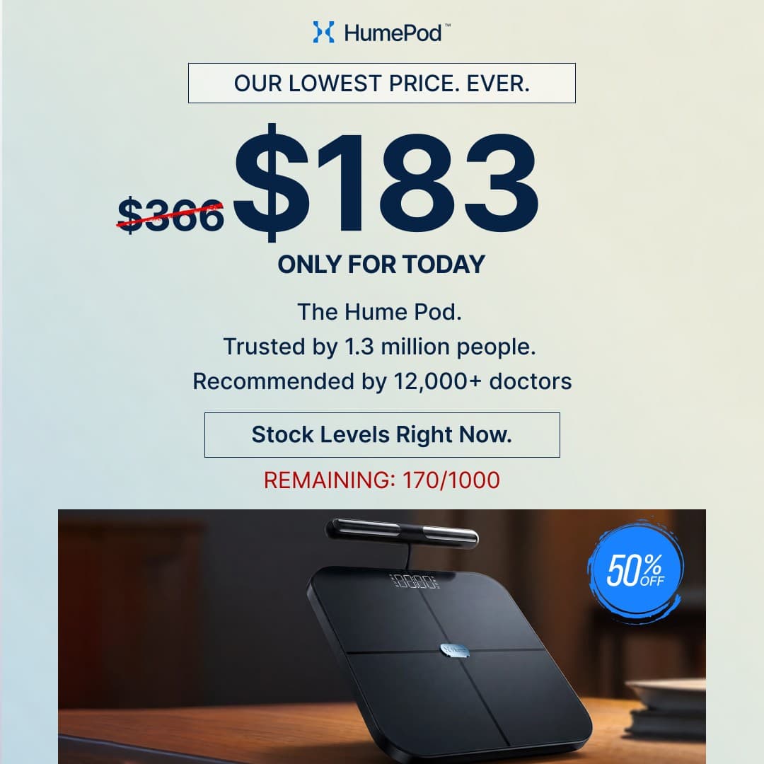 Hume Health · Offer-First Banner ad