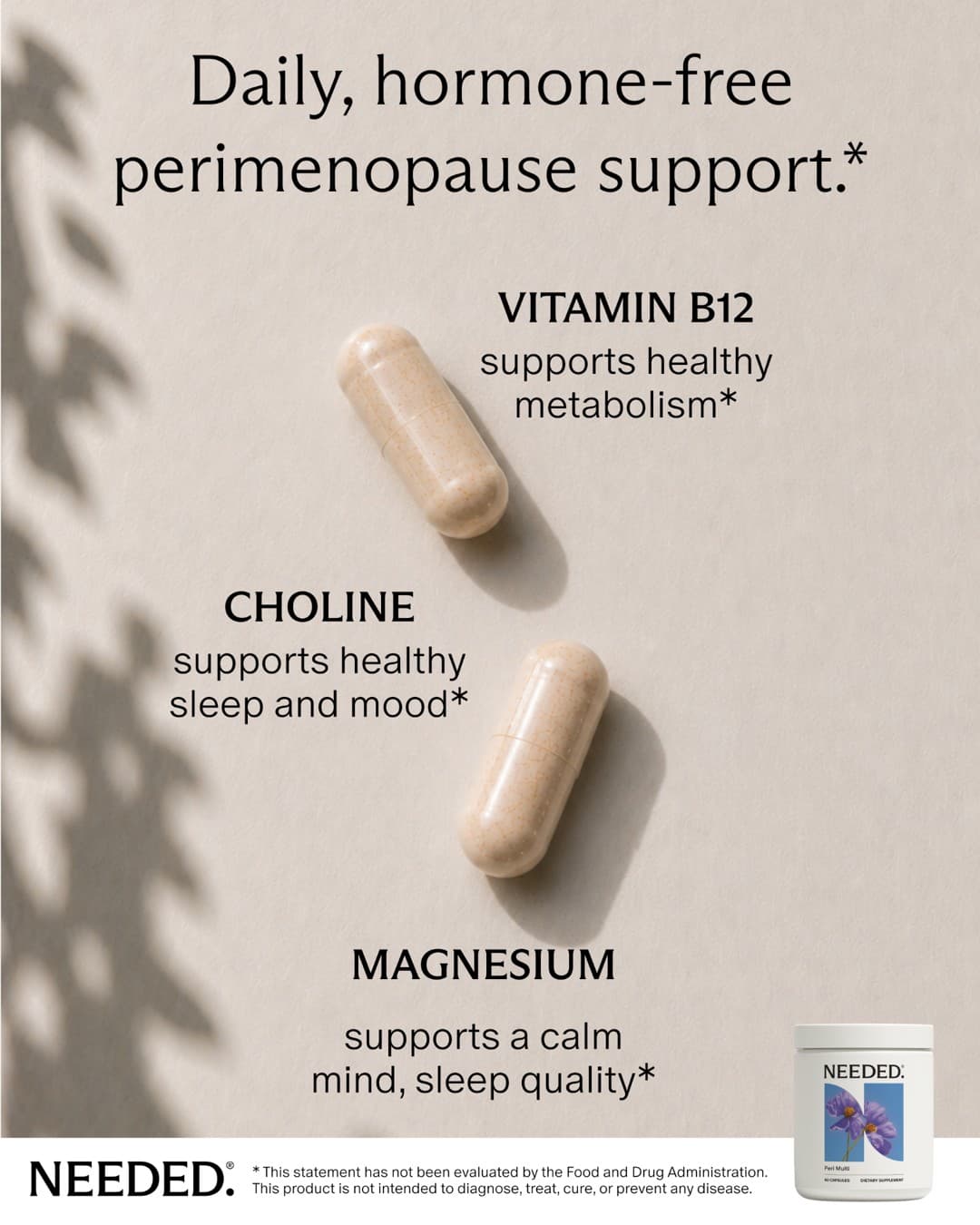Needed. · Feature Benefit Pointout ad