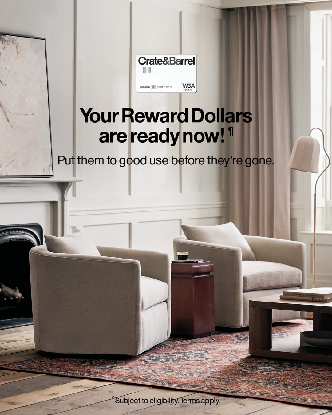 Crate and Barrel · Editorial ad