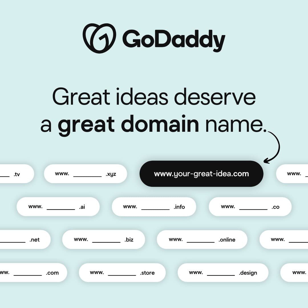 GoDaddy · Product Image ad