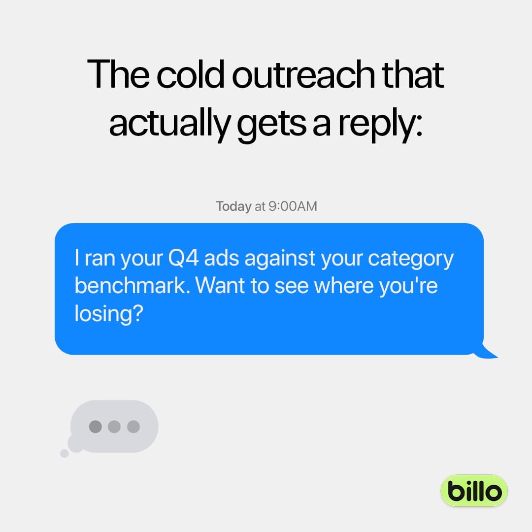 Billo · Text Message ad