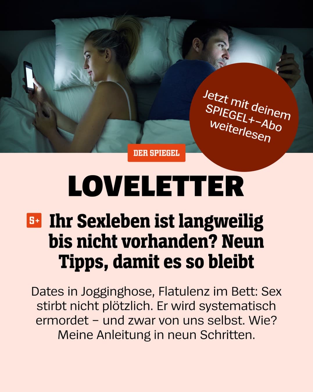 DER SPIEGEL · Editorial ad